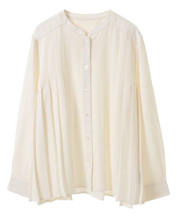 earth music&ecology バックプリーツブラウス Off White