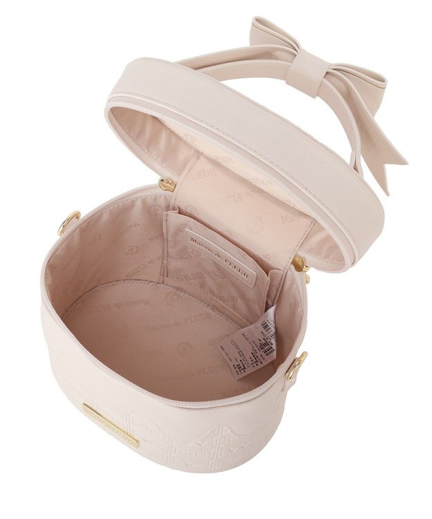 Maison de FLEUR FLEURチョコレートキューブバッグ Ecru