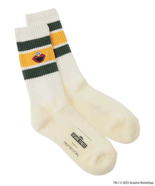 Green Parks セサミストリートミーツオブザルーム　ソックス Green