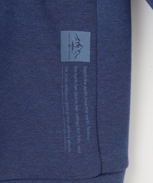 JOSEPH ABBOUD MOUNTAIN 【軽量/ソフト/イージーケア】ソフトダンボール ニット パーカー ネイビー系