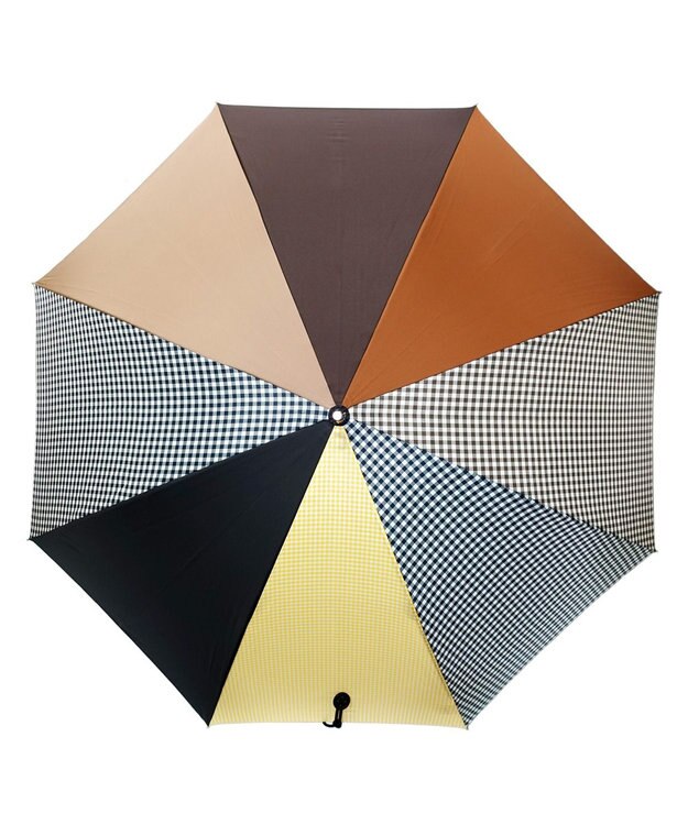 +RING 【UVカット95%以上】【UPF50＋】プラスリング 長傘60cm BRN/GNG T1288 ブラウン