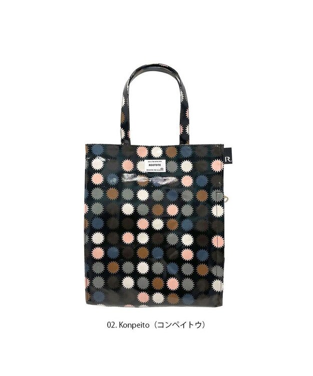 ROOTOTE 1291【A4サイズ収納】EU.A4アーキャトル.ラミネート-K 02：コンペイトウ