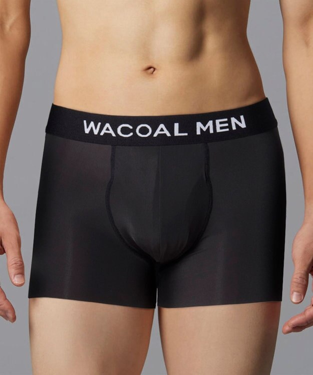 WACOAL MEN WACOAL MEN ボクサーパンツ 【気持ちいいパンツ】 動きにフィット ズレにくい フロントの安定性・快適性 前閉じ 下着 メンズ WT3438 /ワコールメン ブラック