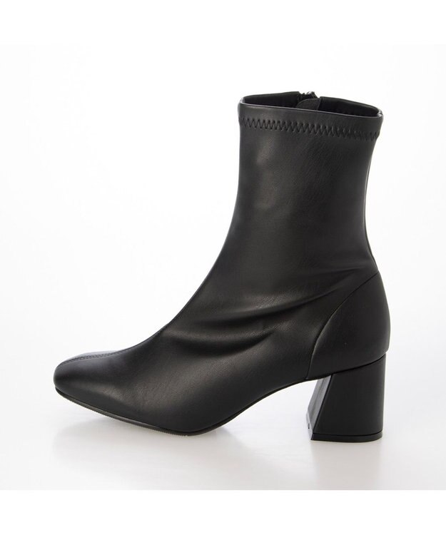 MODE ET JACOMO <carino>【レイン対応】ストレッチヒールブーツ （ブラック） ブラック