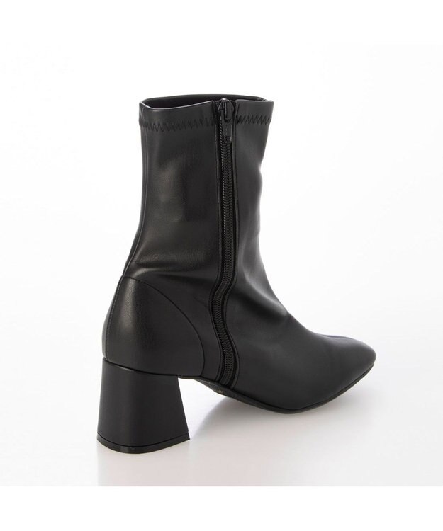 MODE ET JACOMO <carino>【レイン対応】ストレッチヒールブーツ （ブラック） ブラック