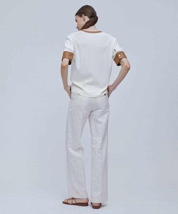 BEIGE， NADIA / ブラウスニットトップス Ecru x Camel