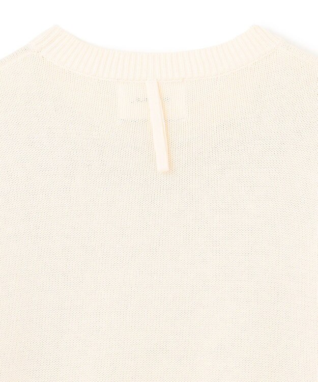 BEIGE， 【洗える】FENNEL / コットンスパンコール半袖ニット Meringue