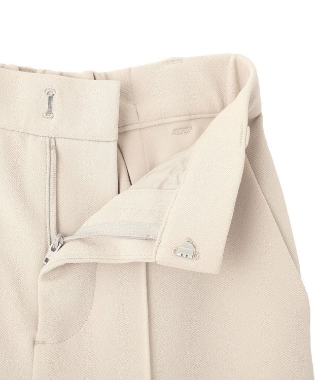 earth music&ecology センターシームフレアパンツ Light Beige