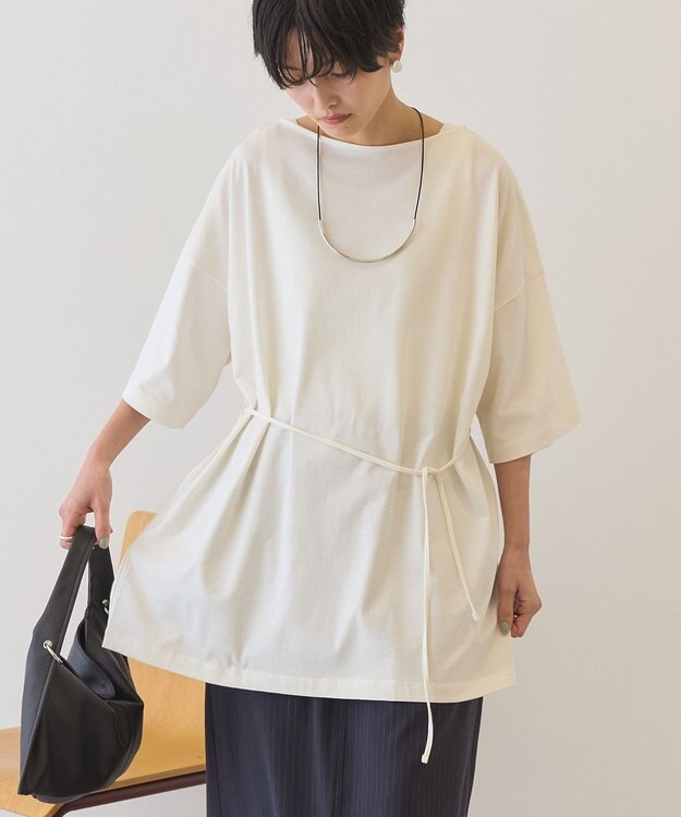 AMERICAN HOLIC 【2WAY】バックタックチュニック Off White