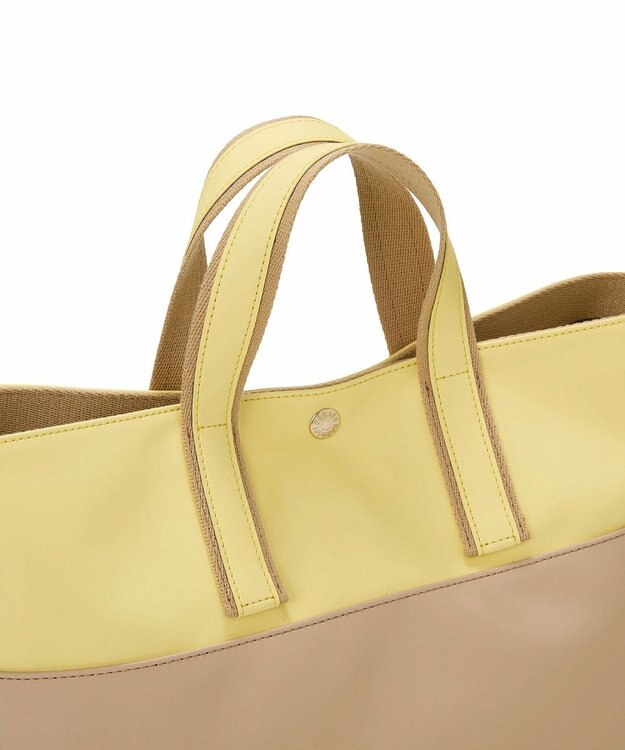 TOPKAPI 【Breath TOPKAPI】Bright ブライト カラーブロック A4 トートバッグ レモンイエロー