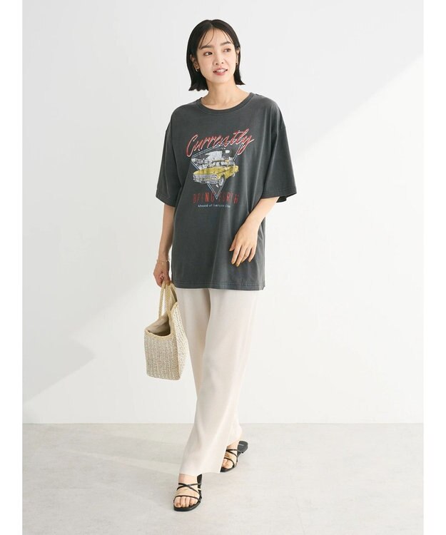 Green Parks ウ゛ィンテージカーロゴチュニック Charcoal Gray