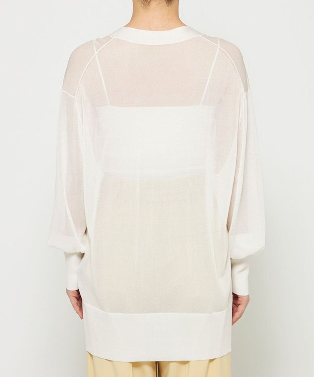 uncrave ラスターシアーニット ロングカーディガン オフ