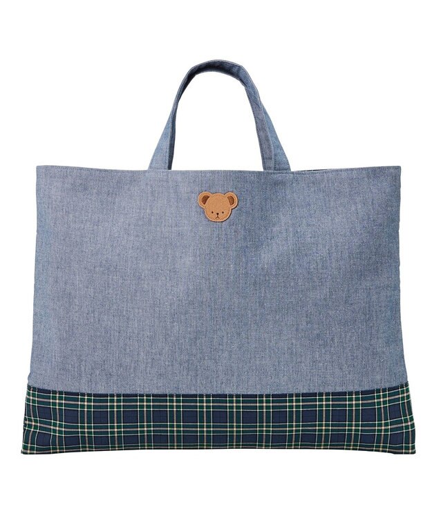 MIKI HOUSE HOT BISCUITS 【ミキハウス】 ミキハウスベア レッスンバッグ 紺