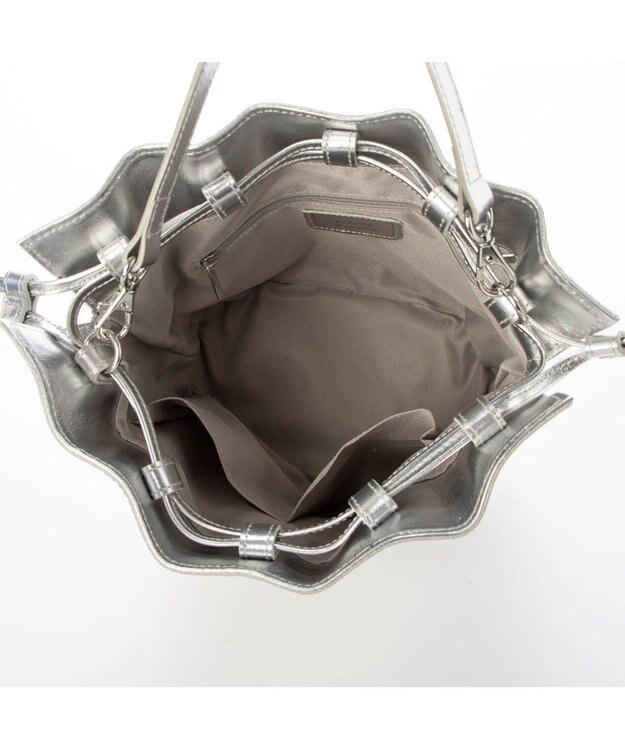 UNBILLION ペルケ perche / マルチスタッズ2wayドロストショルダー シルバー