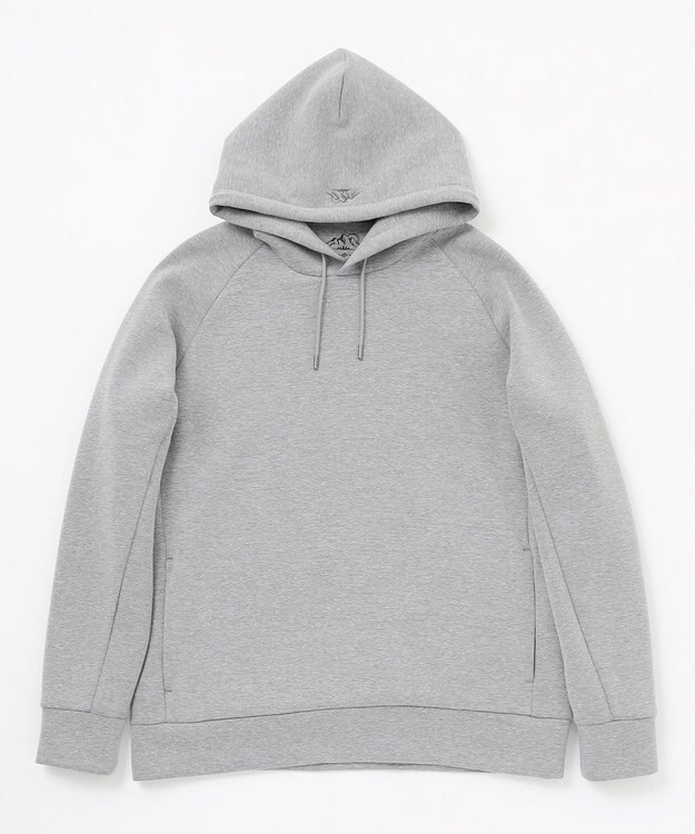 JOSEPH ABBOUD MOUNTAIN 【軽量/ソフト/イージーケア】ソフトダンボール ニット パーカー ライトグレー系