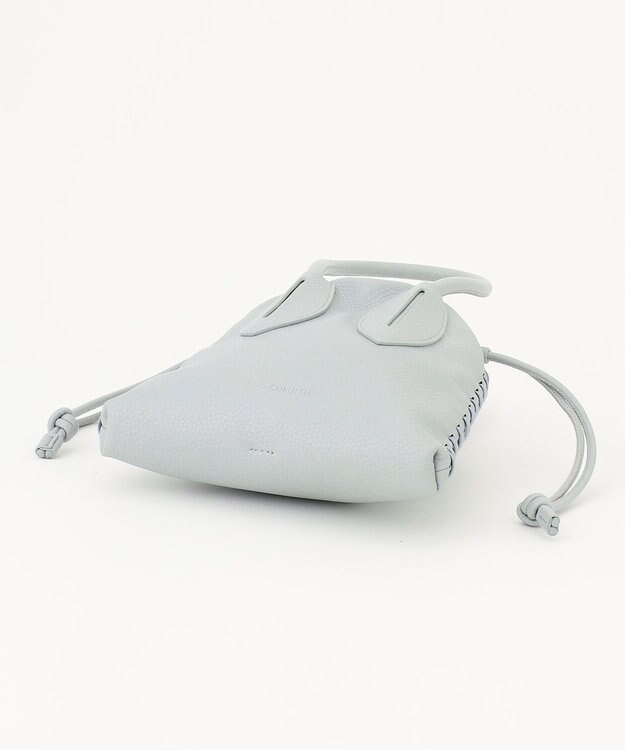 23区 ADD CULUMN TURN フェイクレザー ショルダー バッグ サックスブルー系