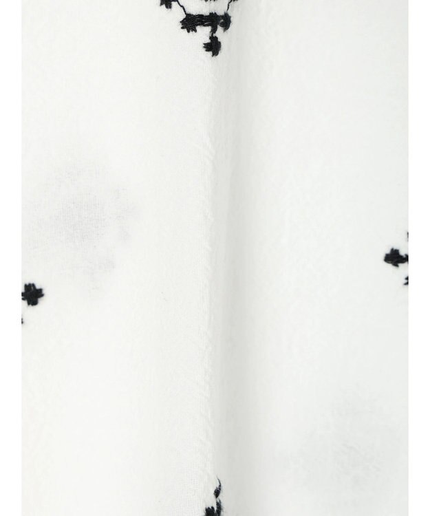 CRAFT STANDARD BOUTIQUE パネル刺繍開襟シャツ Off White