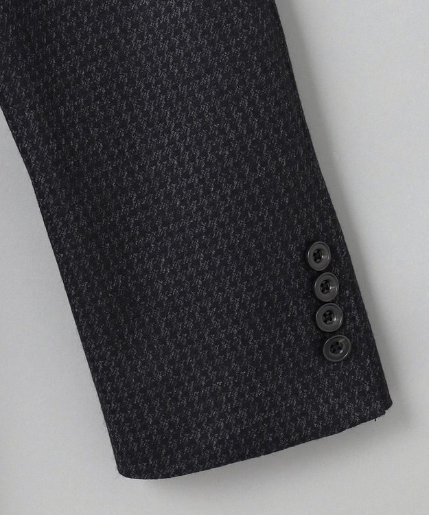 GOTAIRIKU セットアップ対応【2WAYストレッチ/シワになりにくい】T/W ジャージージャケット_千鳥柄 グレー系8