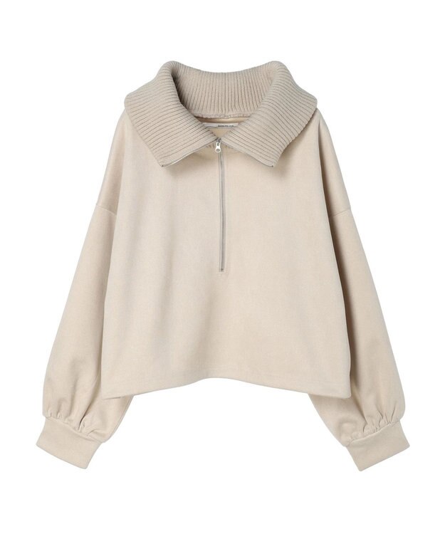 Green Parks ・ＥＬＥＮＣＡＲＥ　ＤＵＥ　スエードポンチハーフＺＩＰ Ivory