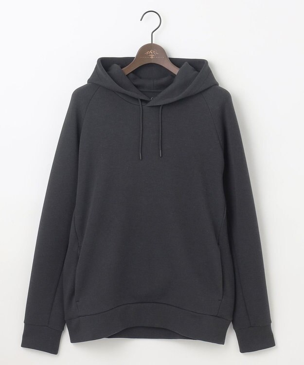 JOSEPH ABBOUD MOUNTAIN 【軽量/ソフト/イージーケア】ソフトダンボール ニット パーカー ブラック系