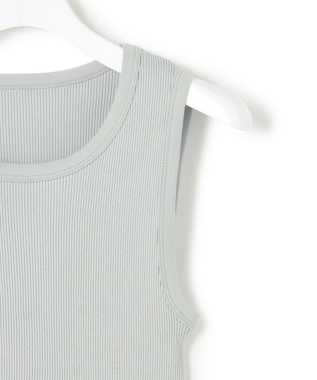 ICB オーガニックリブ タンクトップ スモーキーサックス