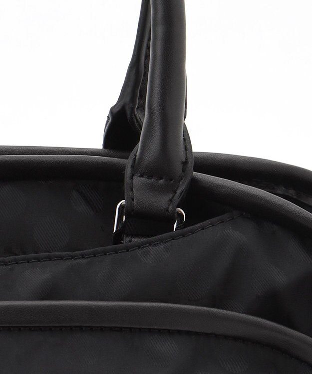 Y'SACCS Polka Dots　パイピングポケット2WAYミニトート ブラック