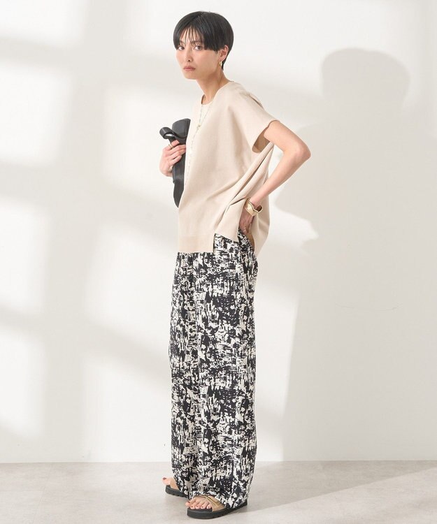 AMERICAN HOLIC フレンチスリーブニットプルオーバー Light Beige