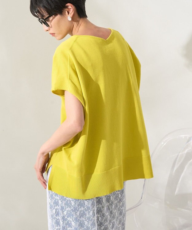 AMERICAN HOLIC フレンチスリーブニットプルオーバー Lime Green