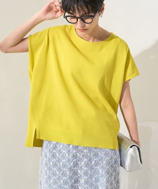 AMERICAN HOLIC フレンチスリーブニットプルオーバー Lime Green