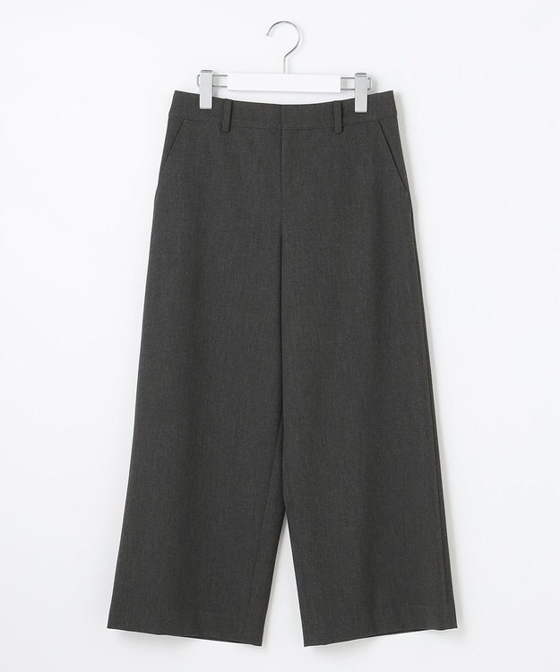 J.PRESS LADIES S 【洗える】アルガンシルク ワイドパンツ グレー系
