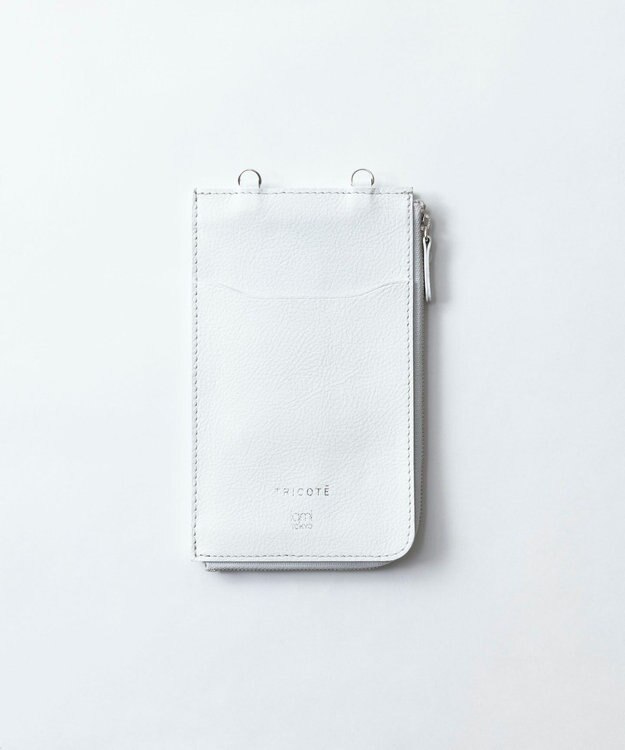 TRICOTE LEATHER LONG WALLET／レザーロング財布 90WHITE