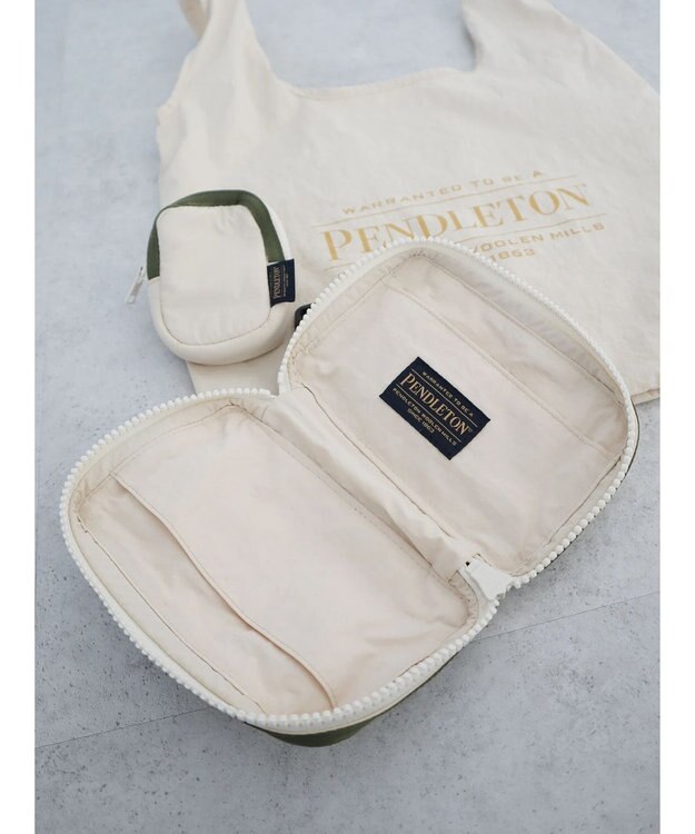 CRAFT STANDARD BOUTIQUE ＜PENDLETON × MARIE INABA＞ MULTI NECK POUCH Off White