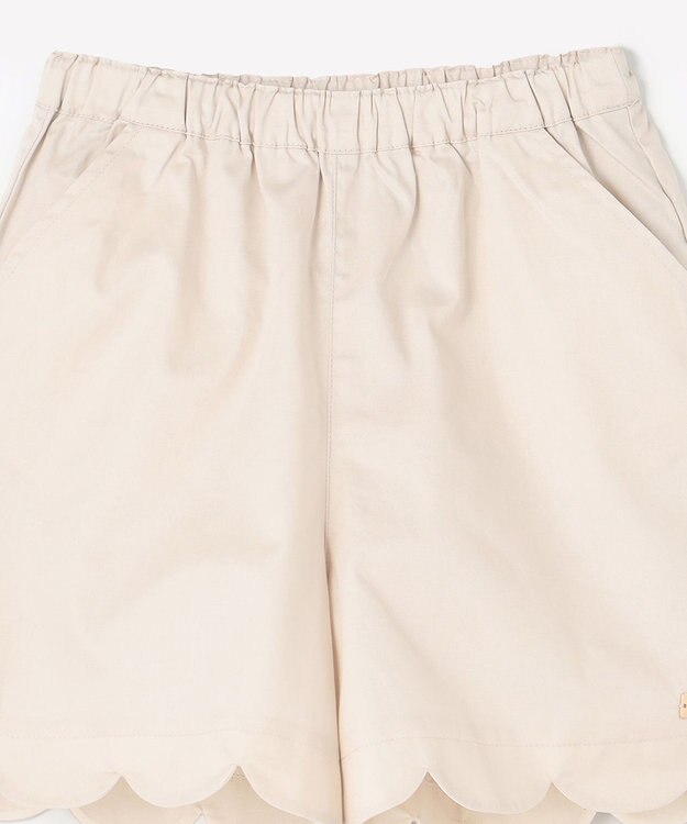 ANY KIDS 裾 スカラップパンツ ベージュ