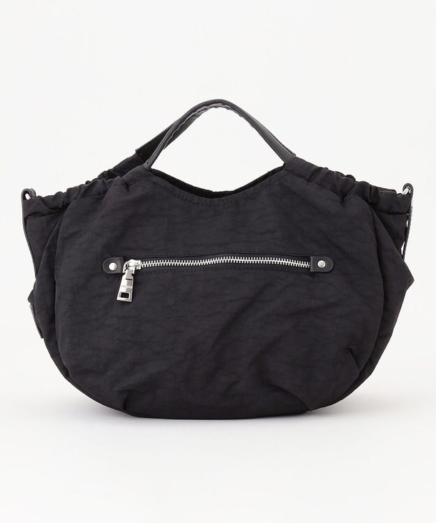 Y'SACCS 【Y’SACCS vous et】サイドギャザー2WAYトート Sサイズ ブラック