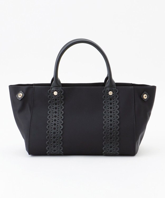 TOCCA 【大人百花掲載】LACE TOTE トートバッグ ブラック ナイロン系