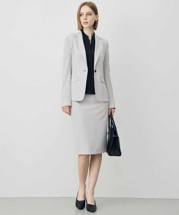 ICB 【先行予約】 レーヨンライクトロ タイトスカート ライトグレー