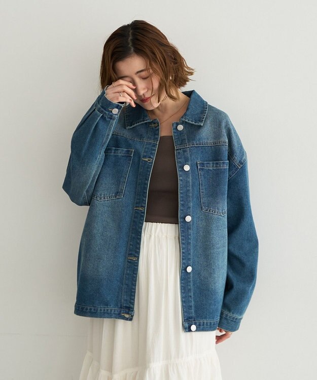 YECCA VECCA 2wayスクエアノースリーブニット Brown