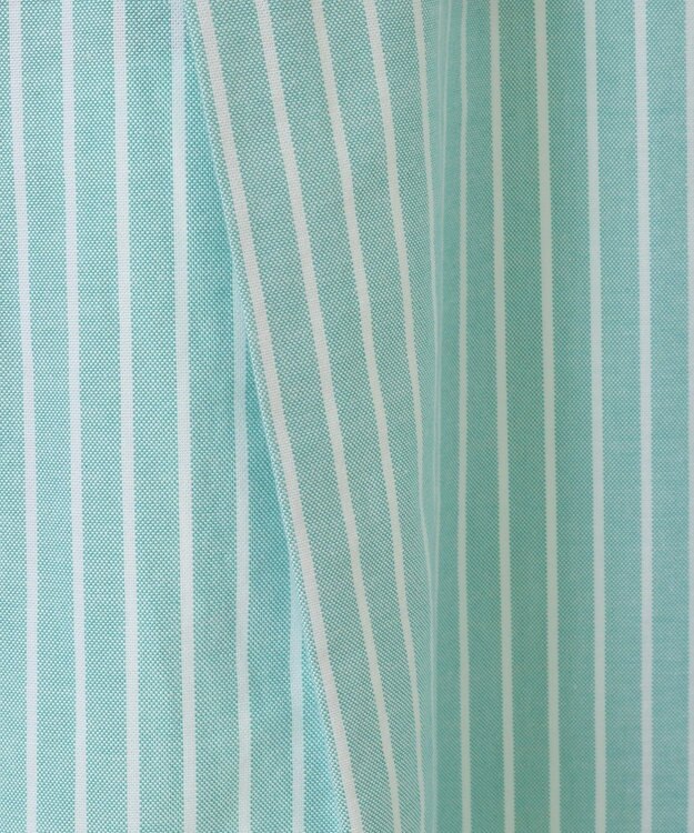 AMERICAN HOLIC ＵＶカットリサイクルコットンオックスシャツ Stripe Green