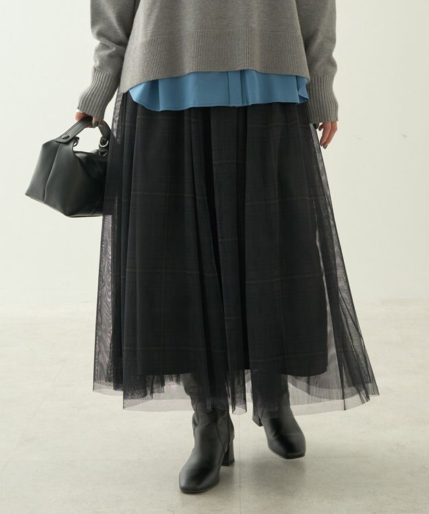 AMERICAN HOLIC チュールギャザースカート Check