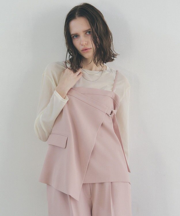 YECCA VECCA 2wayキャミソールビスチェ Pink