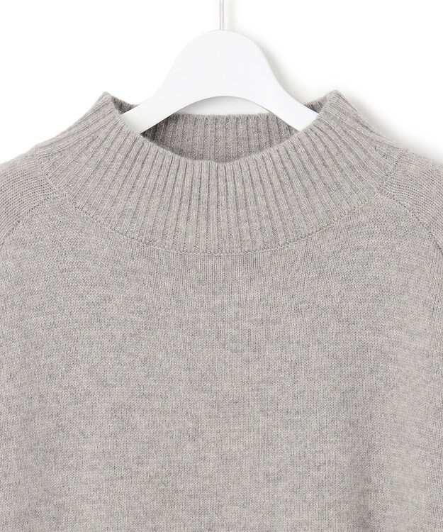 J.PRESS YORK STREET 【WOMEN】ウールカシミヤ ハイネックニット ライトグレー系