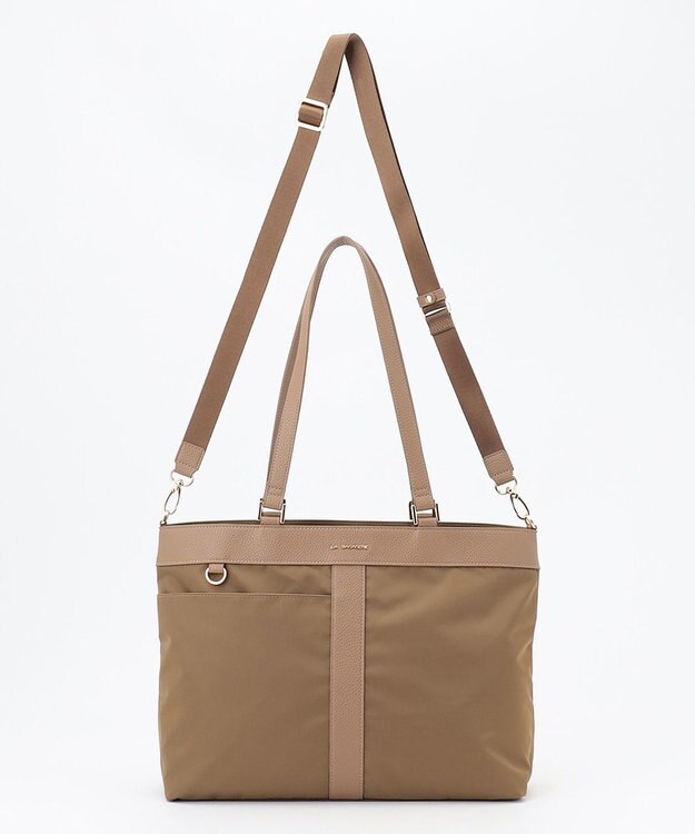 LA BAGAGERIE コンビ2WAYトートバッグ MEDIUM ベージュ