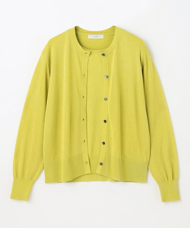 ANY 【2SET】ニットツインセット（ノースリーブニット＋カーディガン） アップルグリーン