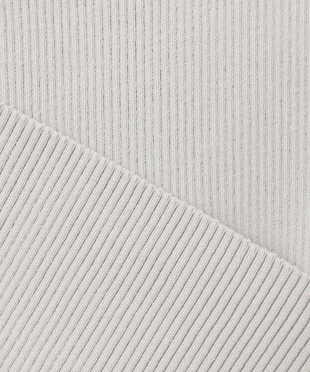 uncrave 【ご好評につき追加生産】ドライタッチ ニット オフショル トップス（uncrave WHITE） アイスグレー