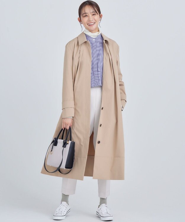 組曲 【WEB限定色あり】ELENA タートルネック ニット パールホワイト系