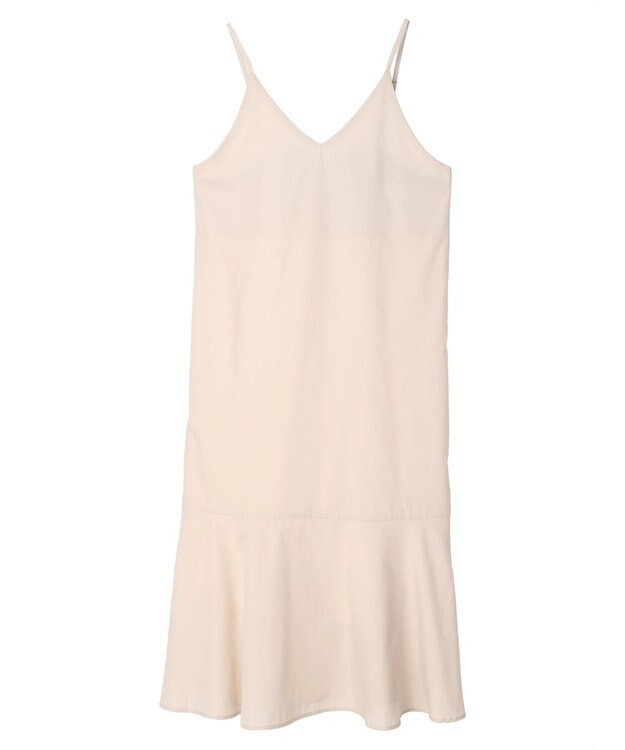 earth music&ecology Ｖネック裾切替キャミワンピース Beige
