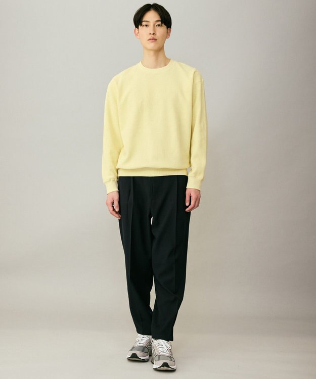 UNFILO MENS 【男女兼用】3シーズンスウェット ワッフルTEE イエロー[EC限定]