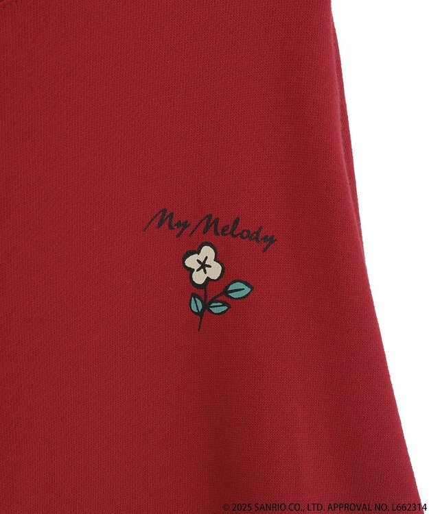 earth music&ecology マイメロディ＆クロミ／ｅａｒｔｈ　レトロアートスウェット Red