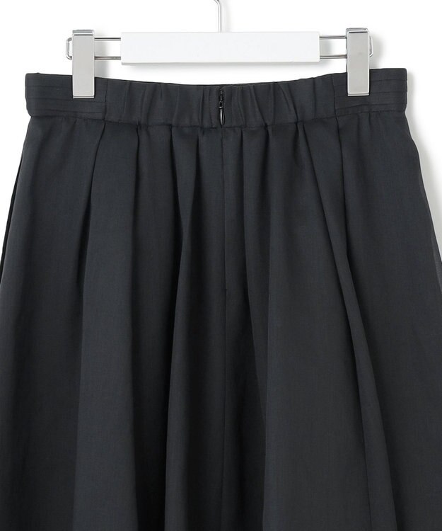 23区 S 【洗える】シアービエラ ギャザー スカート ブラック系