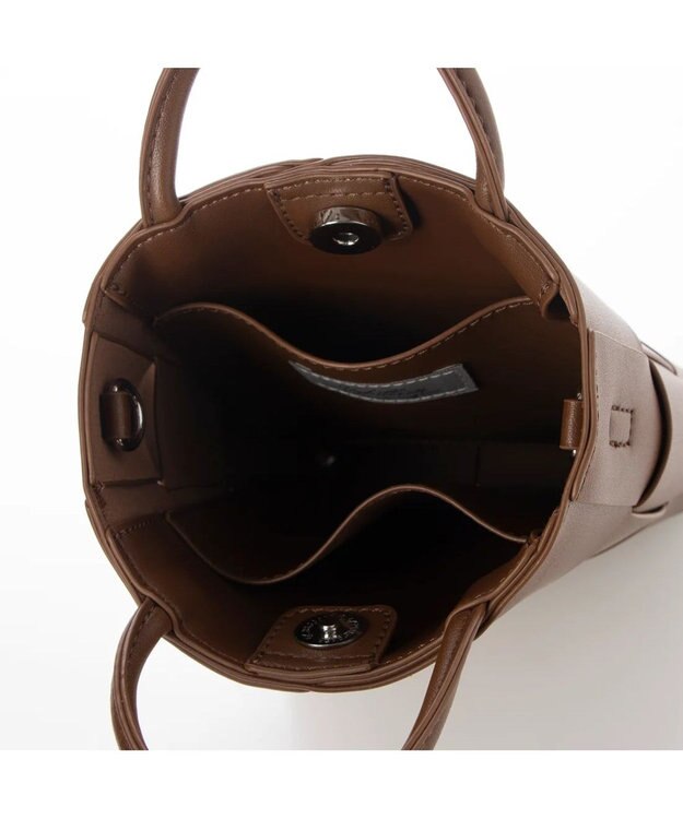 UNBILLION cachecache イントレチャートミニショルダーバッグ キャメル